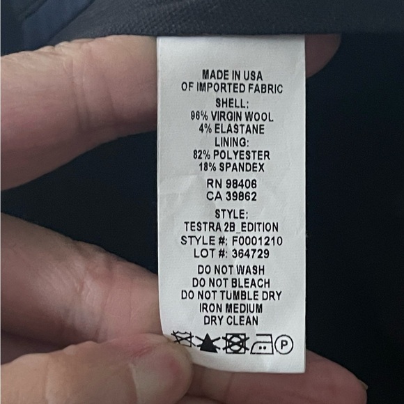 THEORY Testra Wool-Blend Pant Black Crop Length Belt Loops {$275 MSRP} Size 8 - Picture 8 of 9